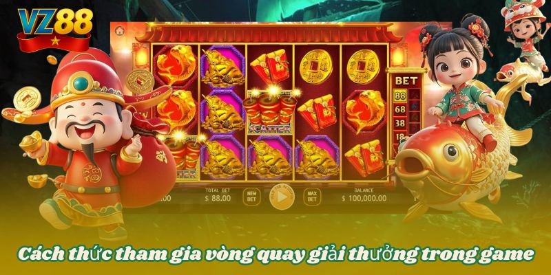 Cách thức tham gia vòng quay giải thưởng trong game